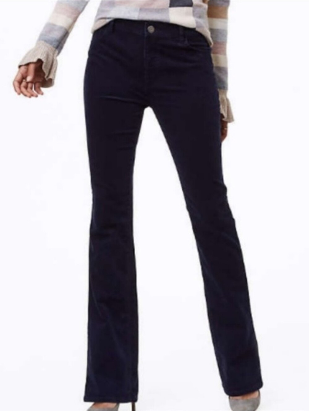 Ann Taylor Loft Modern Sexy Boot Cut Micro Corduroy Pants Size 31 / 12 Petite
